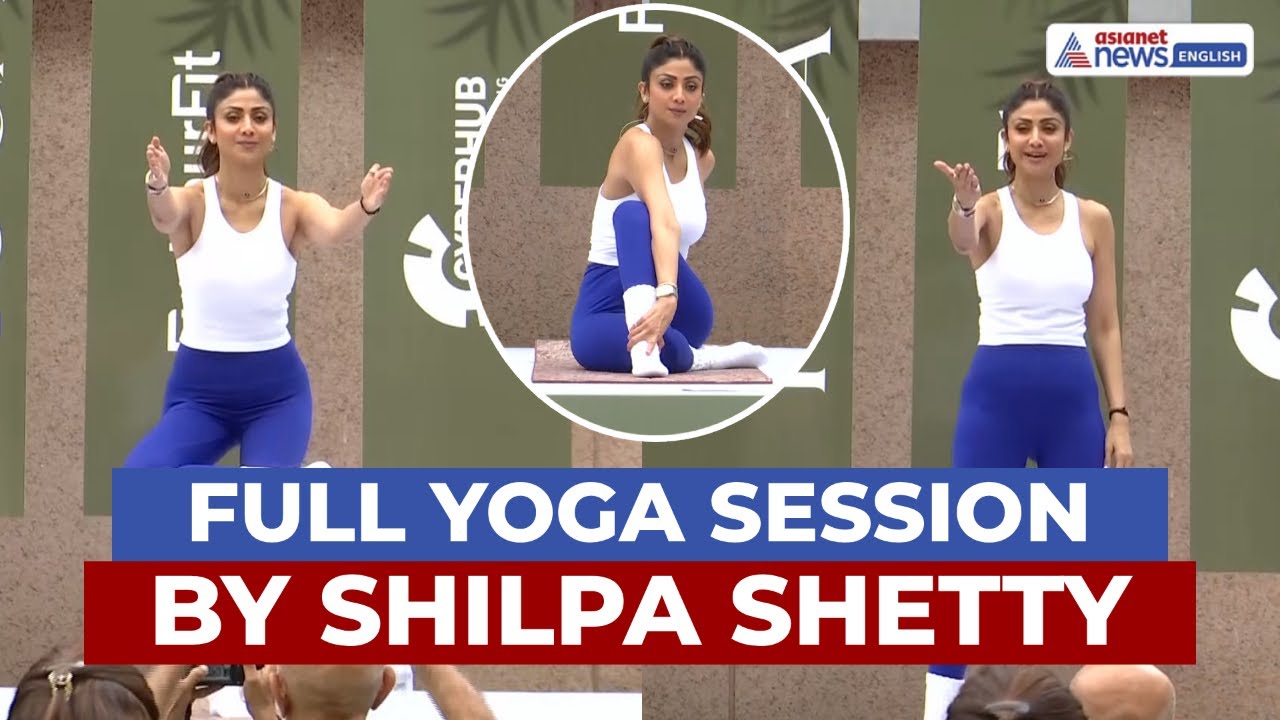 30 Minutes Yoga 🔴 Shilpa Shetty Attends International Yoga Day Event