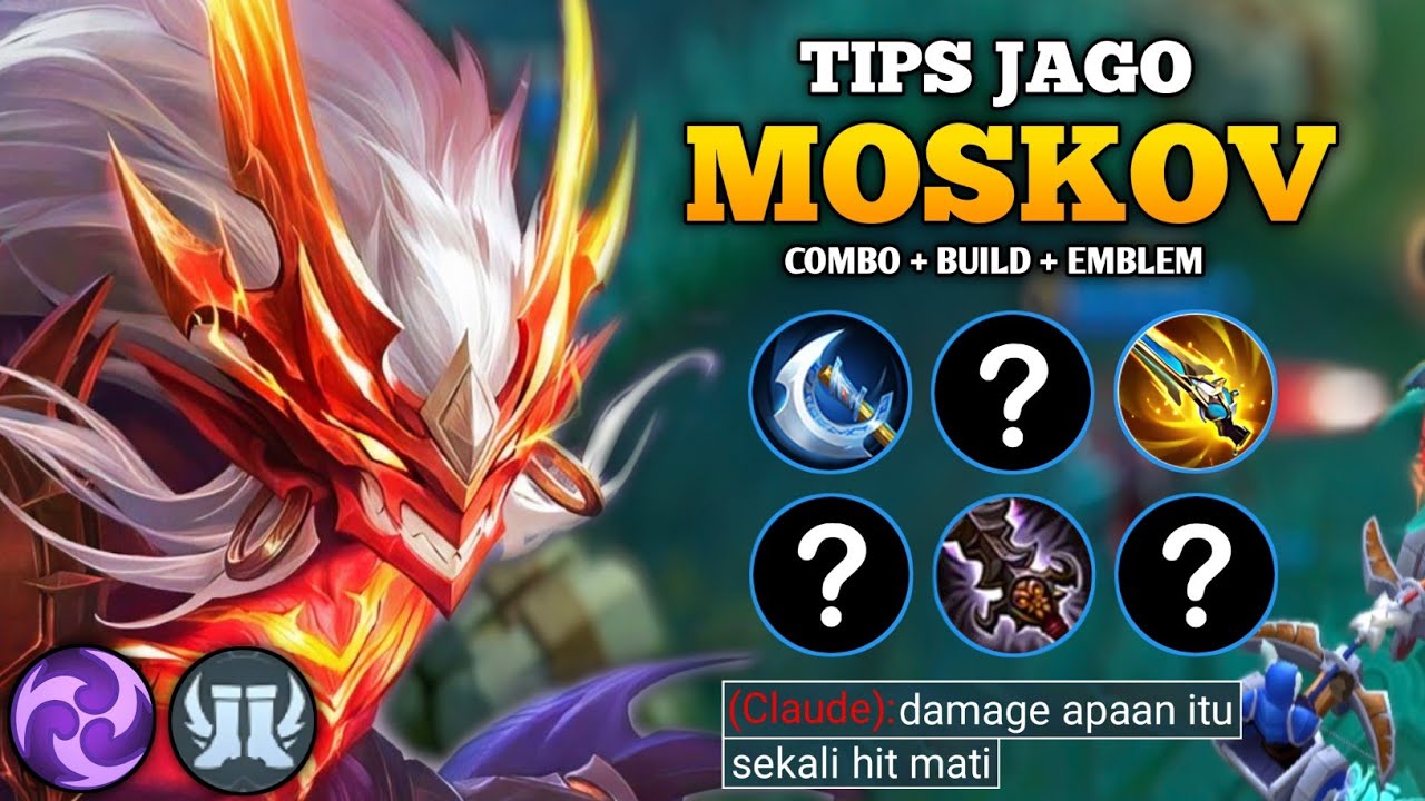 CARA MAIN MOSKOV MM META 2025! EMBLEM DAN BUILD MOSKOV TERSAKIT 2025!! - MOSKOV GOLD LANE GAMEPLAY