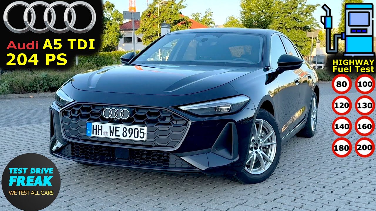 2025 Audi A5 2.0 TDI Sedan Limousine 204 PS 🚗 Test Drive | Fuel Consumption & Performance Review