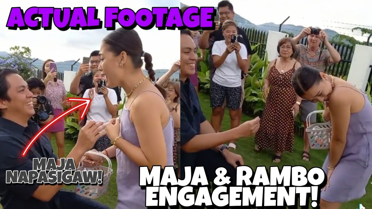 ACTUAL FOOTAGE NI MAJA AT RAMBO NG KANILANG ENGAGEMENT  NAKAKA TOUCH! 🥰