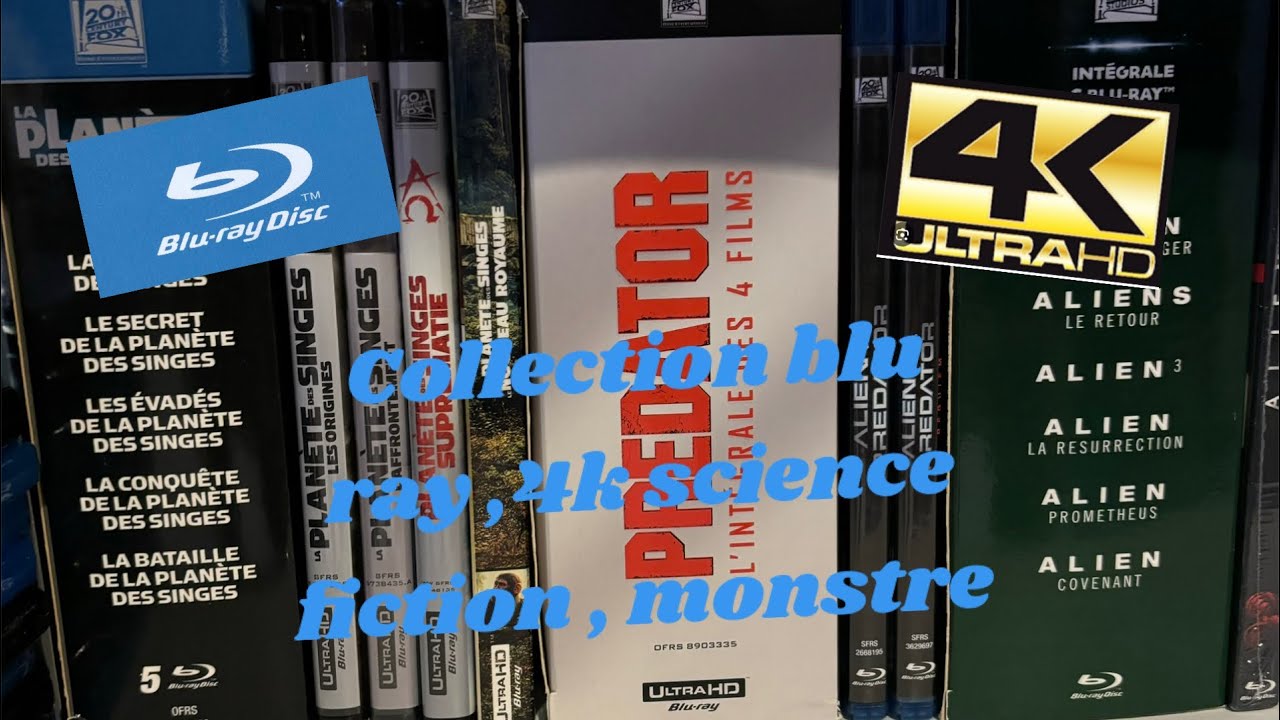 Collection blu ray , 4k science fiction , monstre !