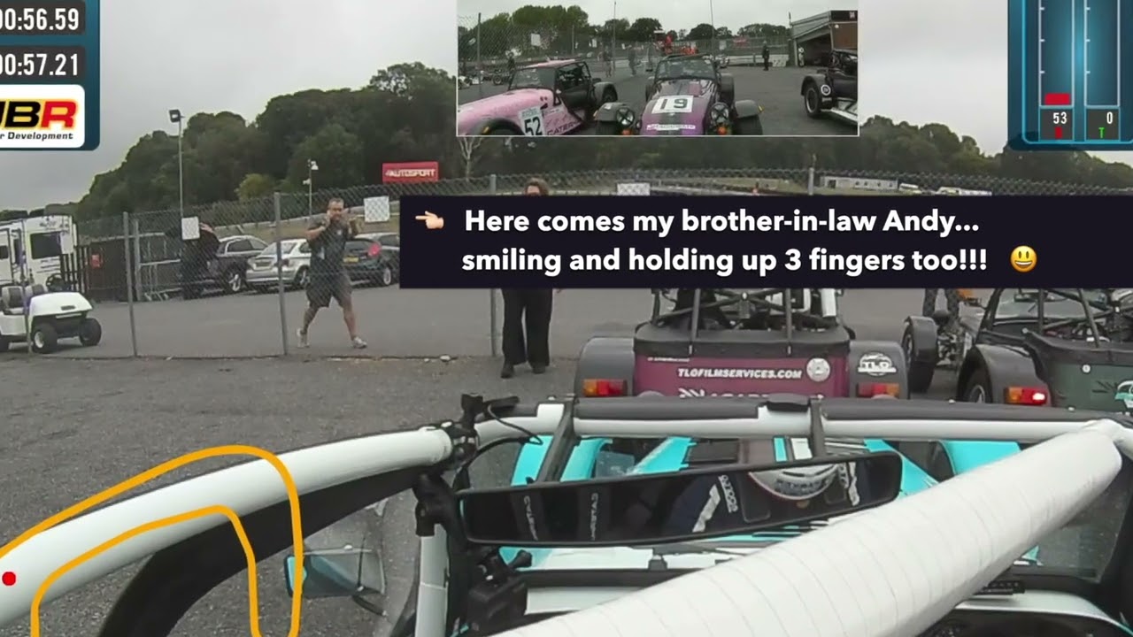 2024 Caterham Academy Round 7, Qualifying at Brands Hatch Indy Circuit. The Academy Racer.
