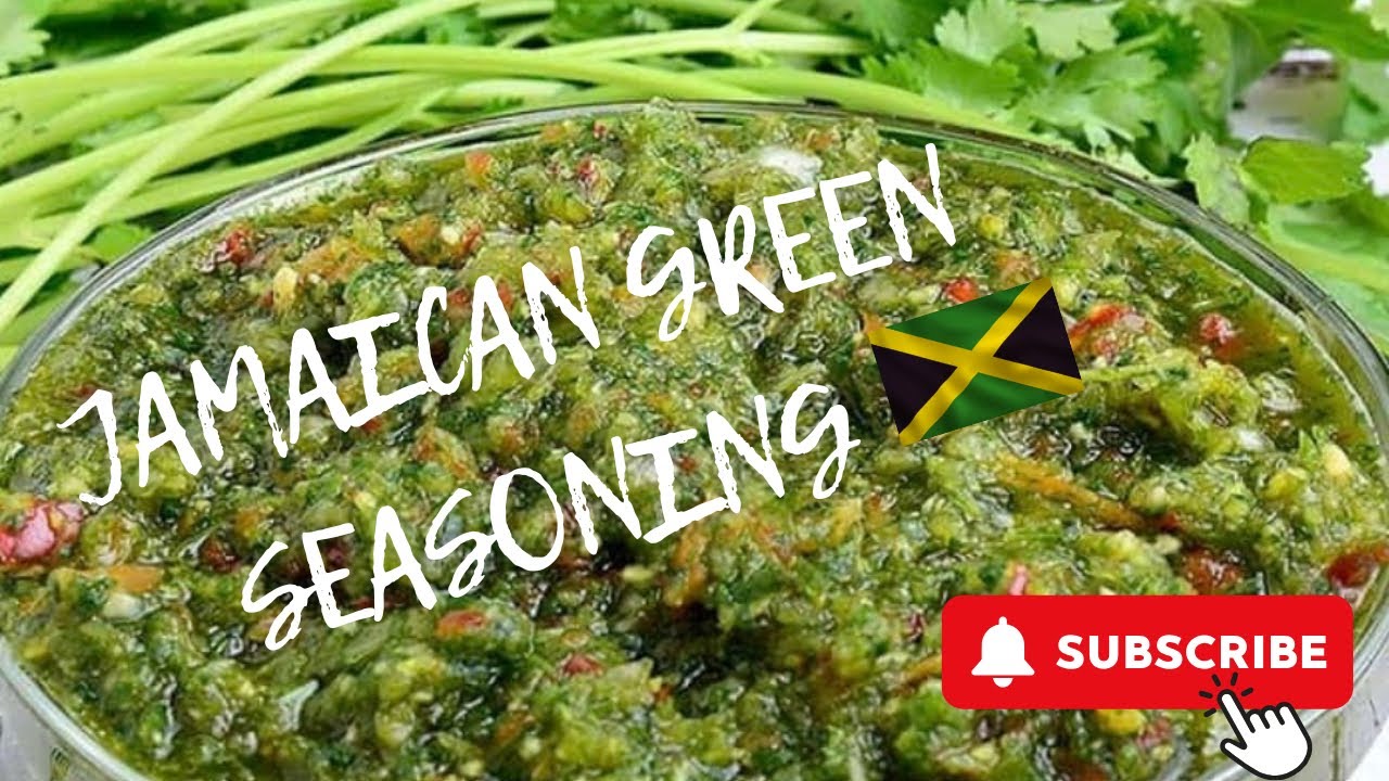 Authentic Jamaican Green Seasoning 🇯🇲🌿