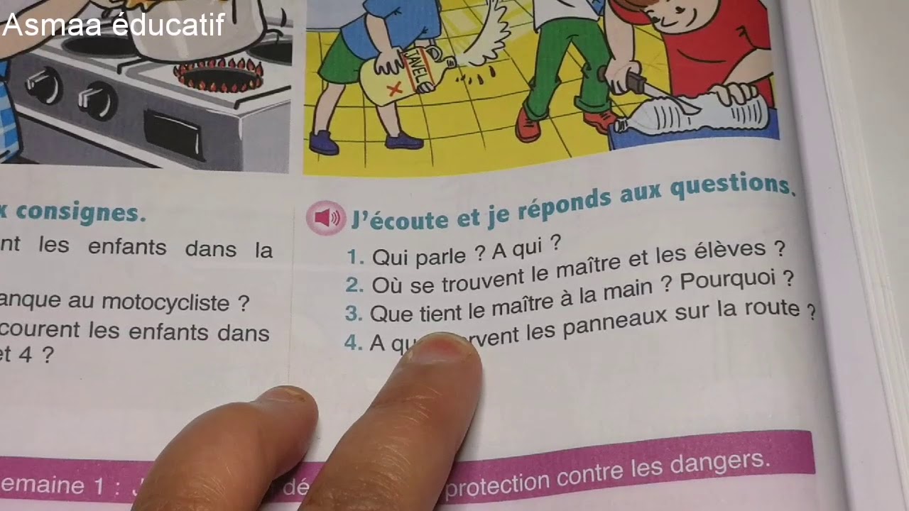 Expression orale pages 69/70/71 la protection contre les dangers l'oasis des mots 3ème unité 3sem 1