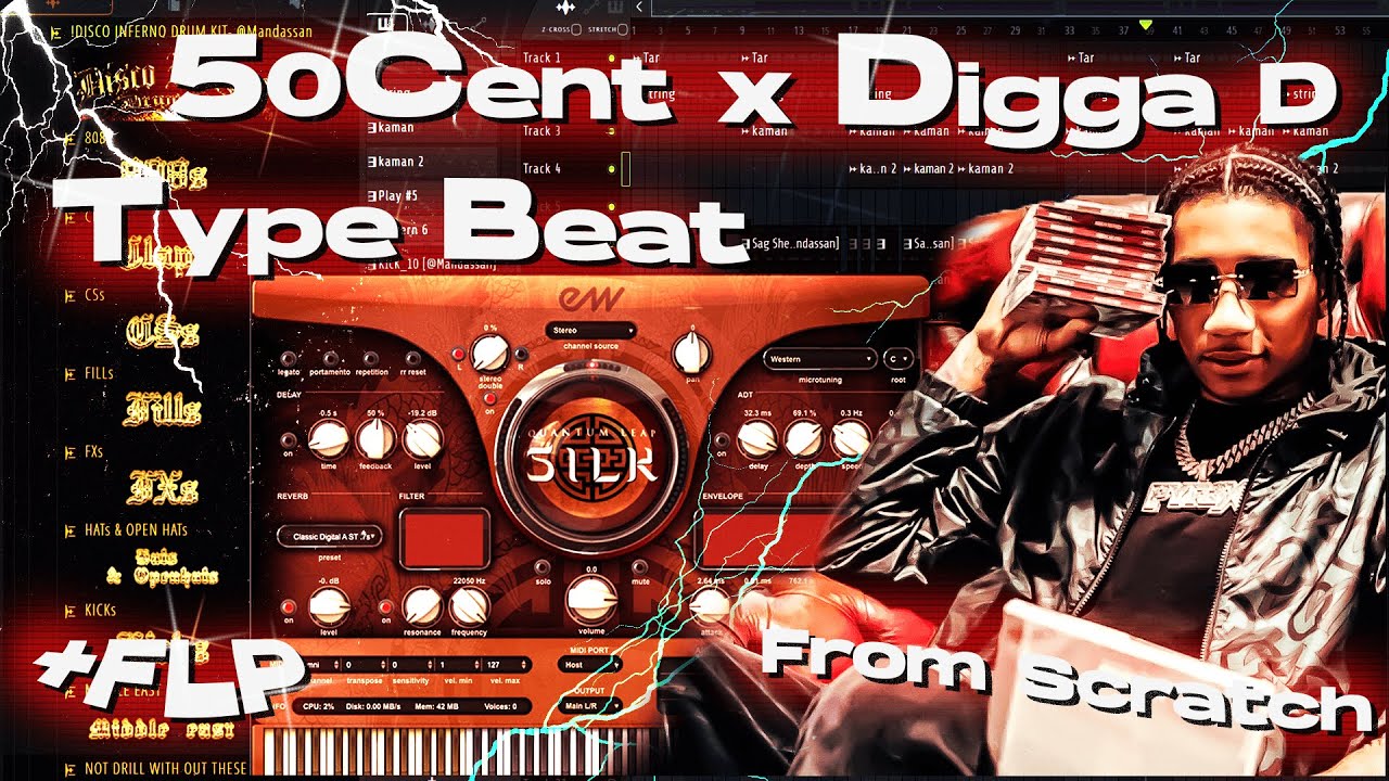 How Make 50 Cent x Digga D Type Beat | From Scratch + FLP!!