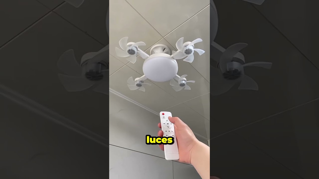 Ventilador y l&aacute;mpara en uno