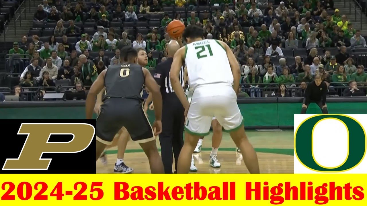 #17 Purdue vs #13 Oregon Basketball Game Highlights 1 18 2025