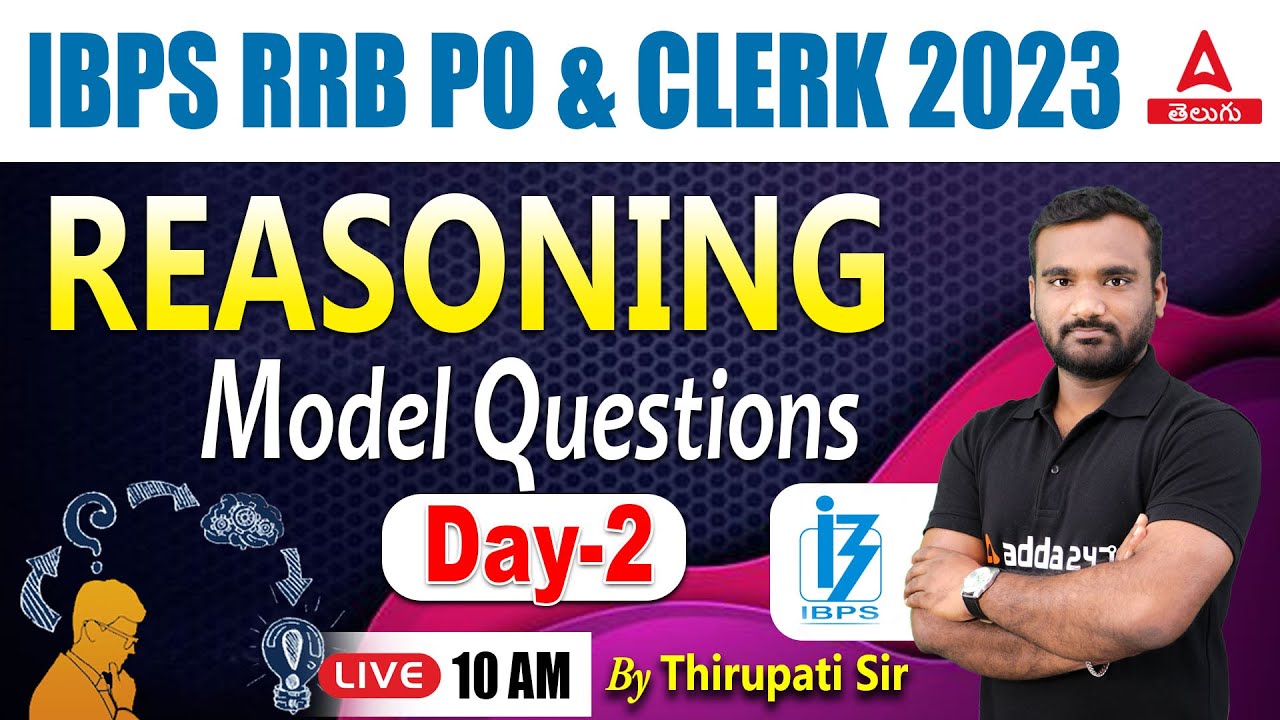 IBPS RRB Clerk & PO Reasoning Model Questions In Telugu | Day 2 | Adda247 Telugu