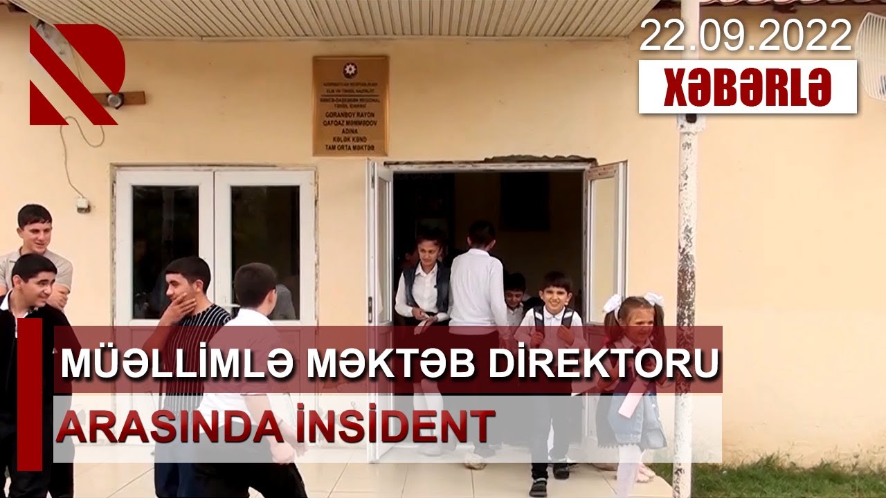 Goranboyda məktəb direktorunun müəllimi döydüyü iddia edilir