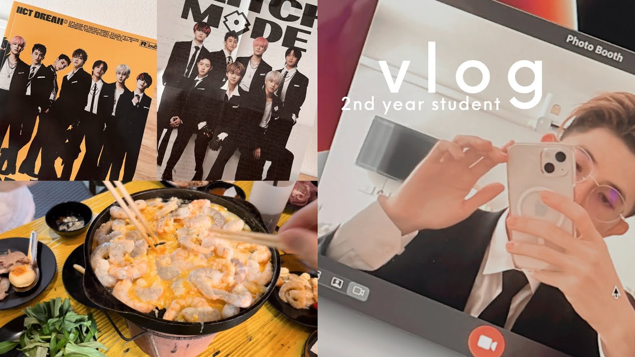 vlog | 🧑🏼‍🍳 กินย่างเนยกับเพื่อน ซื้อของ ทำหมูอบ แกะพัสดุ บั้มเปล่า NCT Dream | K.Kwon