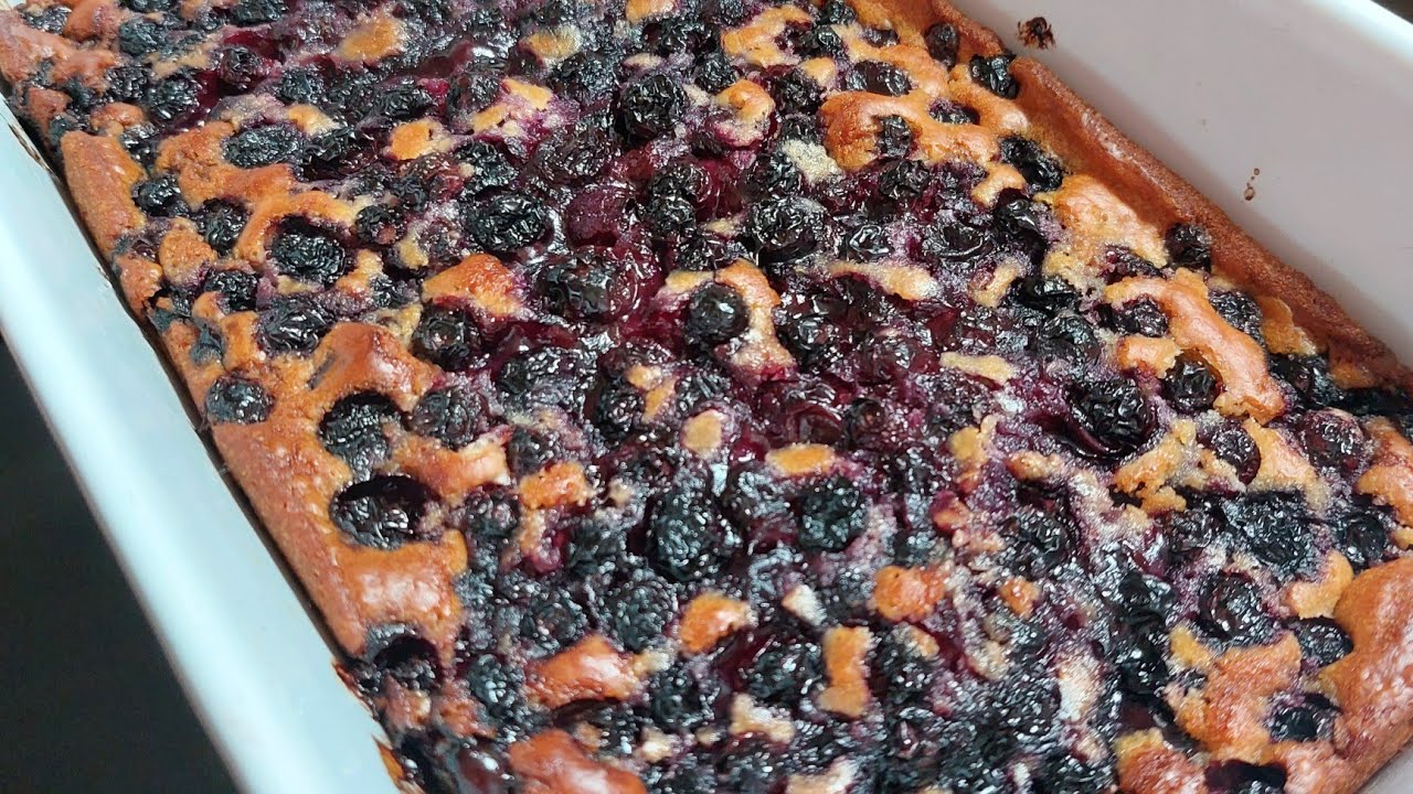 Kolač sa borovnicama bez jaja. Brz i jednostavan | Blueberry Cobbler, easy to make