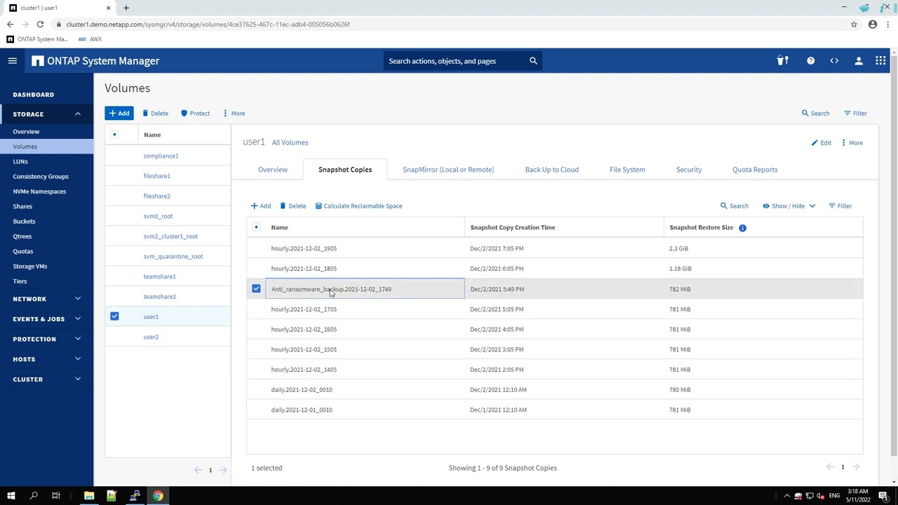 Recover from a Ransomware Attack Quickly Using the Anti-ransomware Feature