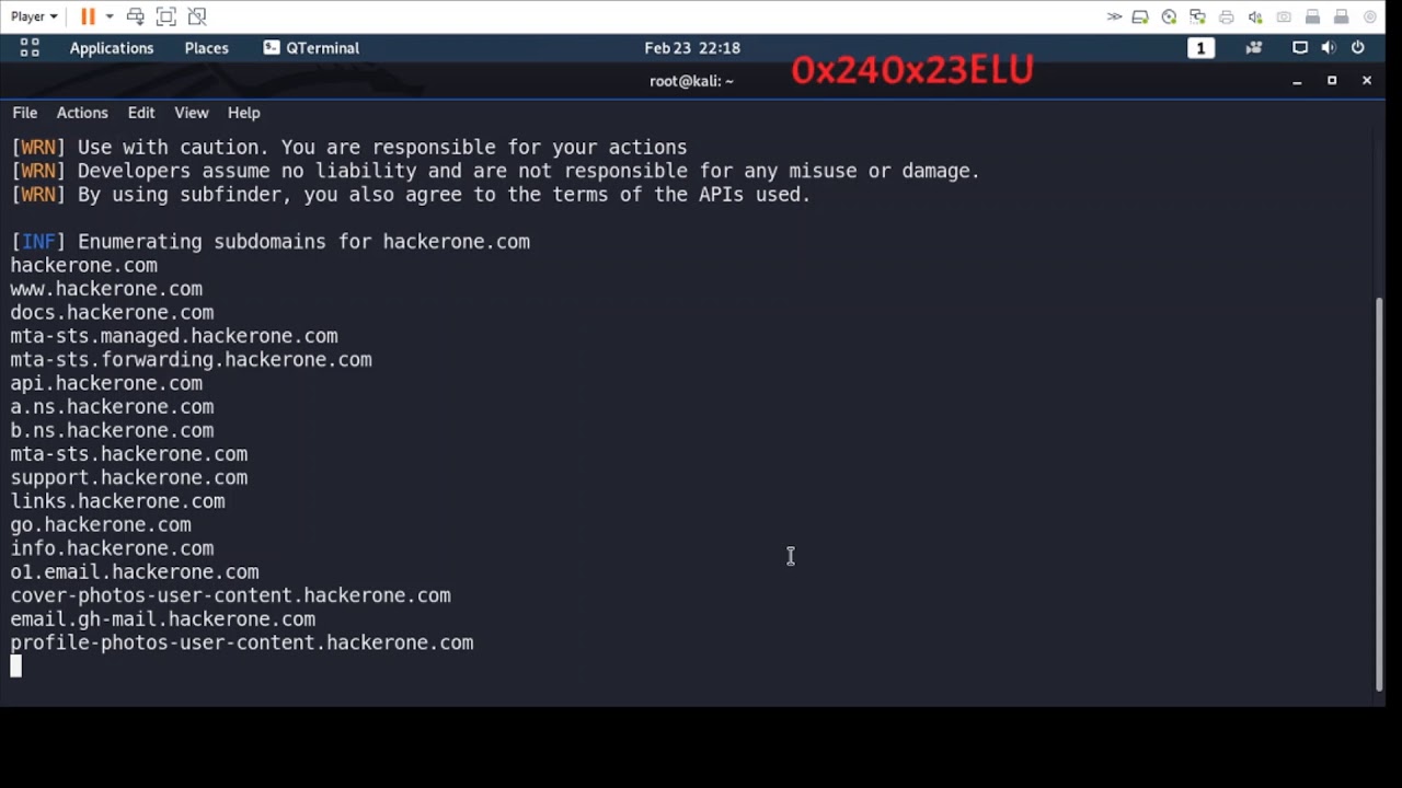 subfinder sub domain scanner