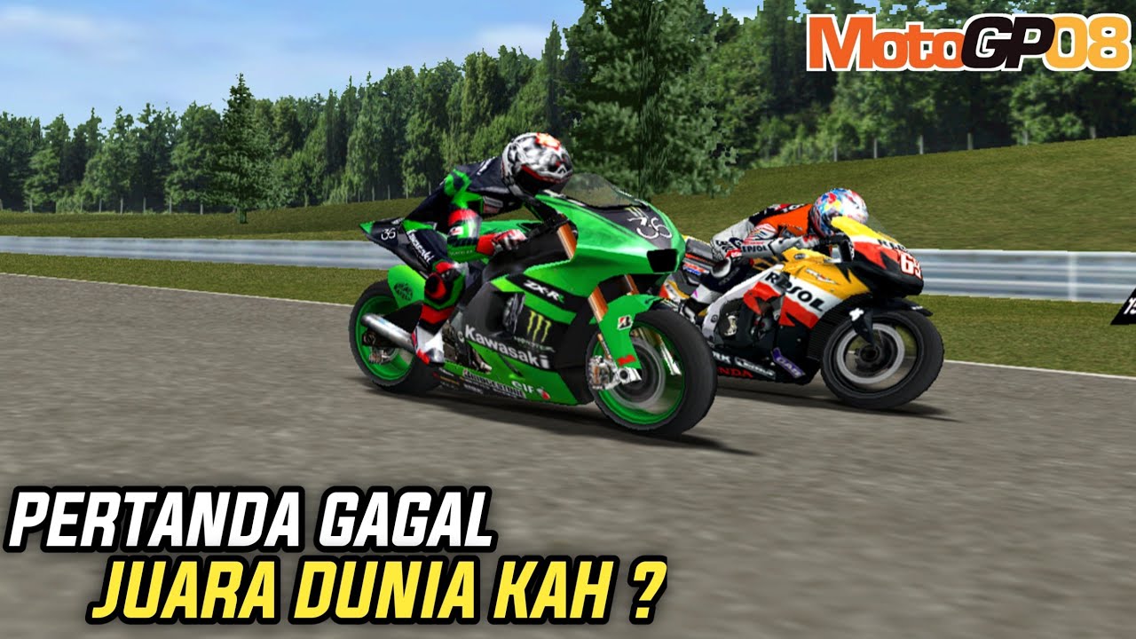 Parah Menjelang Akhir Musim Performa Malah Turun - MotoGP 08 Career 62