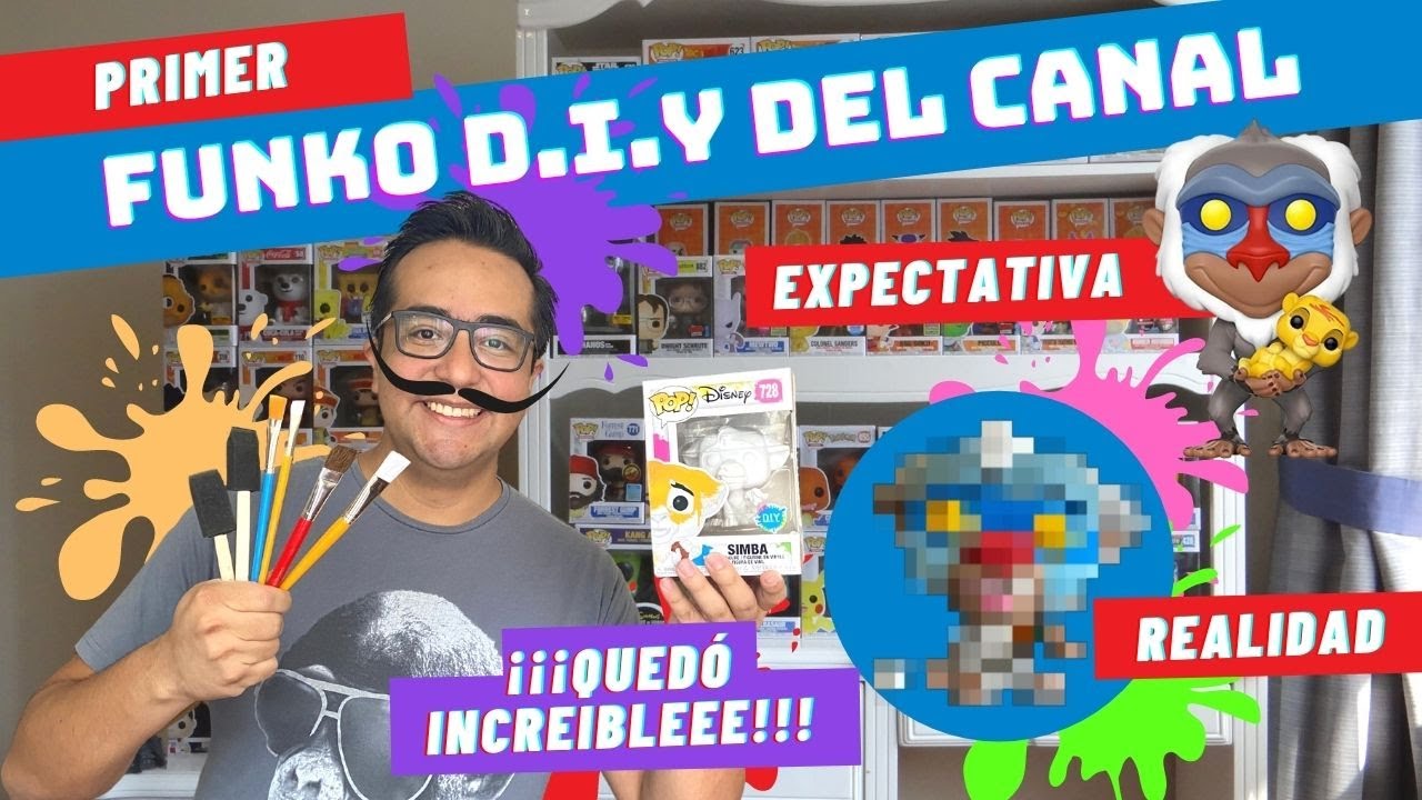¡Pintando el primer Funko Pop DIY del canal! ¿Nos quedó bien? Simba DIY