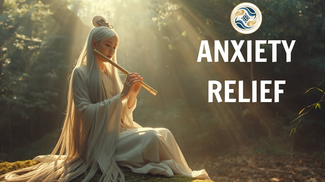 Relaxing Tibetan Flute Music | Stress Relief & Anxiety Calm | Binaural Beats