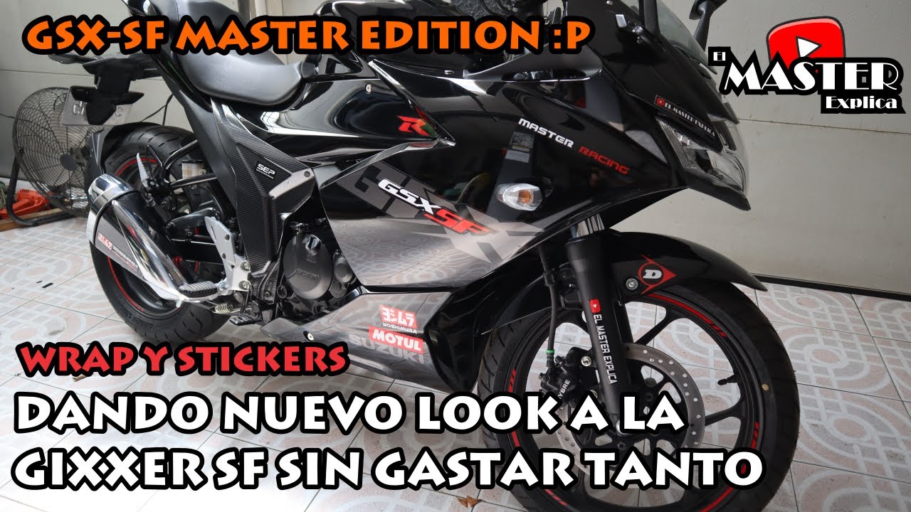 personaliza tu moto con poco dinero Gixxer Sf (GSX 150 FRL)