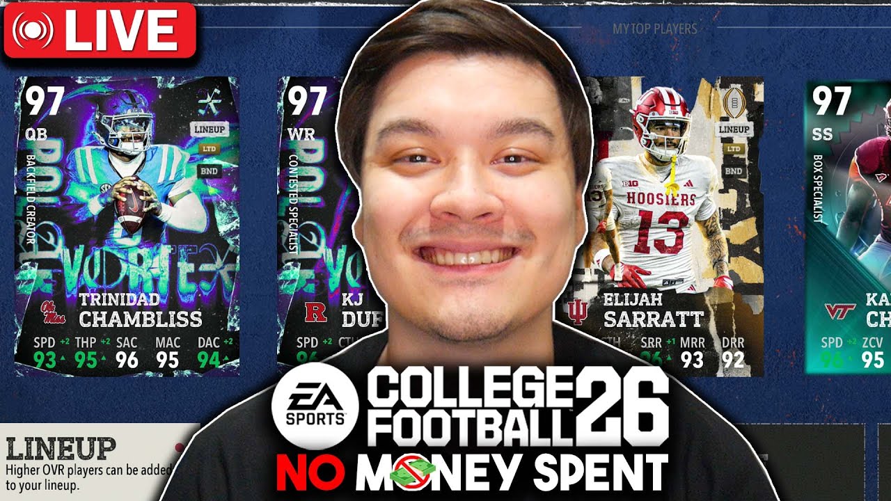 50 AIR RAID! 50 3-3-5! NATTY RUNS! NO MONEY SPENT College Football 26