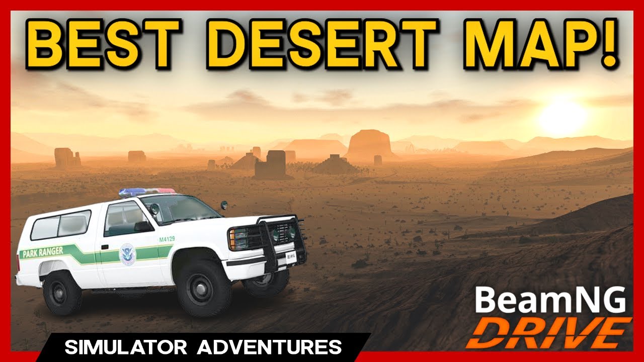 This VAST Desert Map Has EVERYTHING! - BeamNG - Desert Expanse Map