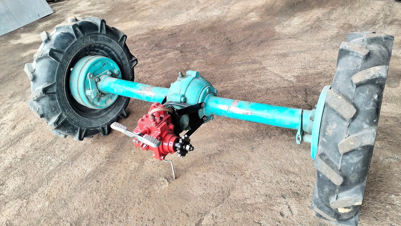 DIRECT COUPLING OF THE AXLE TO THE THREE-WHEELED GEARBOX