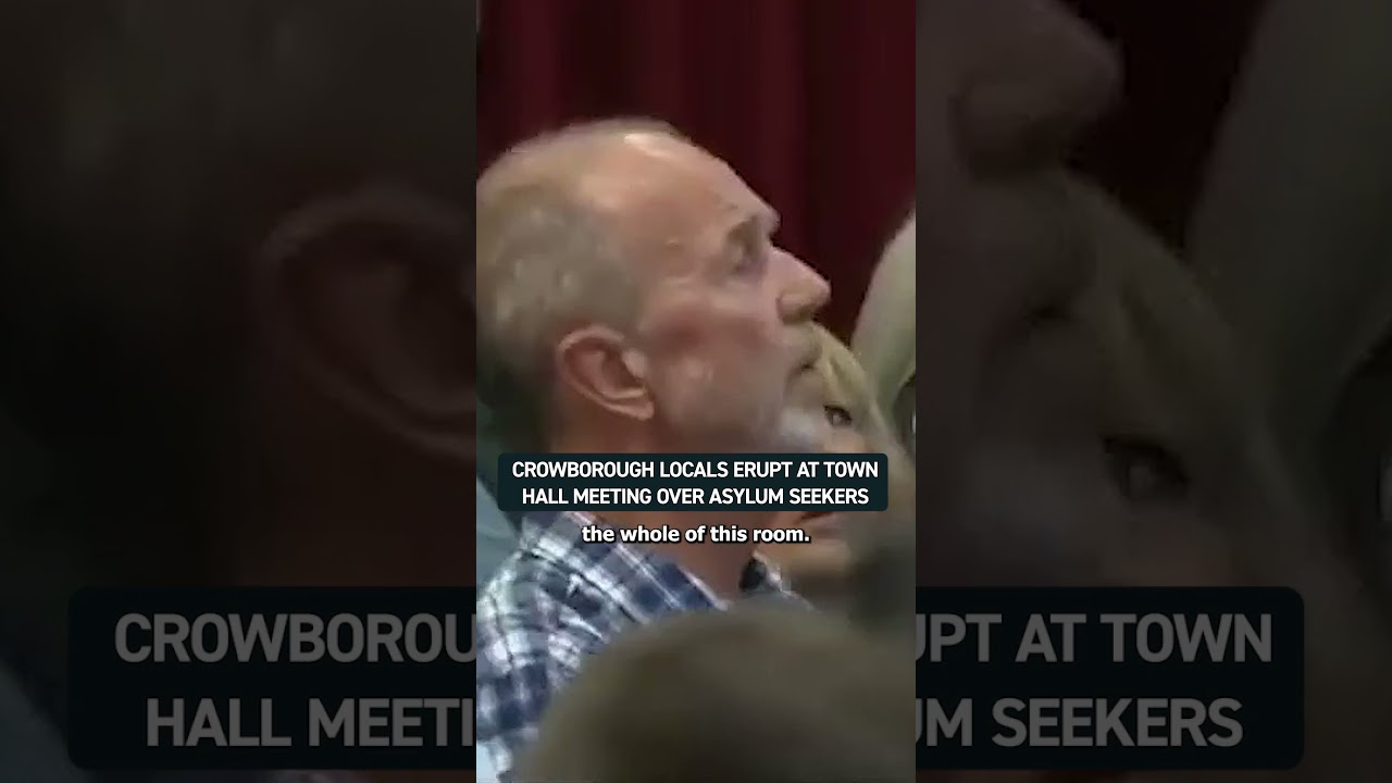 Locals voiced their outrage at the housing of illegal migrants at Crowborough army camp 🔴