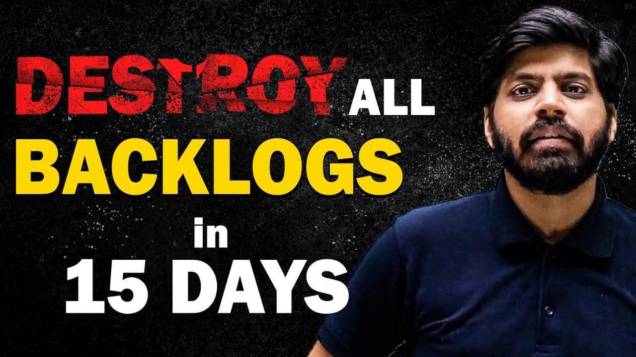 How to Cover Backlog for JEE/NEET in 15 Days 😎 | FASTEST Way to Clear Backlogs | eSaral