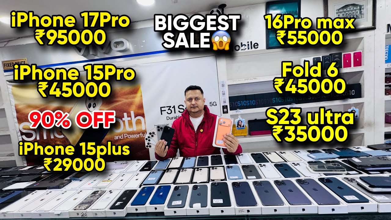 Biggest iPhone Sale Ever 🔥| Cheapest iPhone Market | Second Hand Mobile | iPhone16 Pro iPhone 15