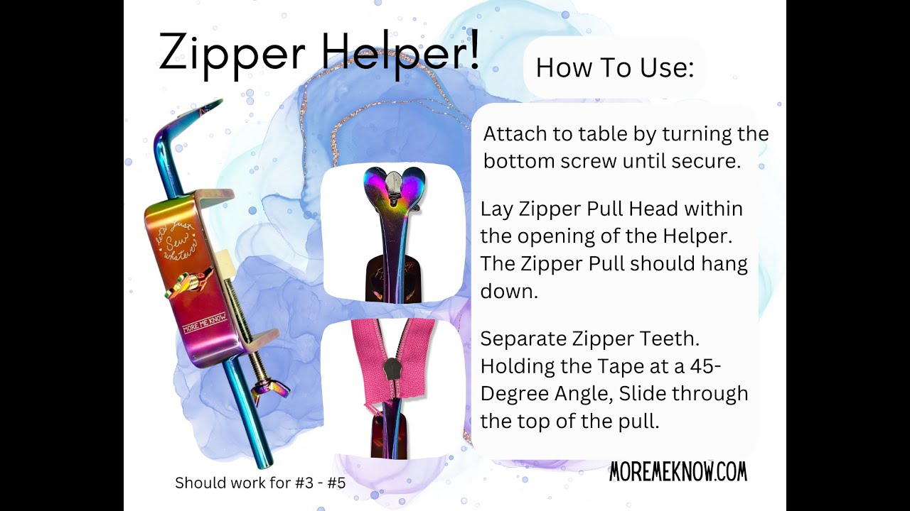 Zipper Helper/Jig Coming April 8th 3 PM CST