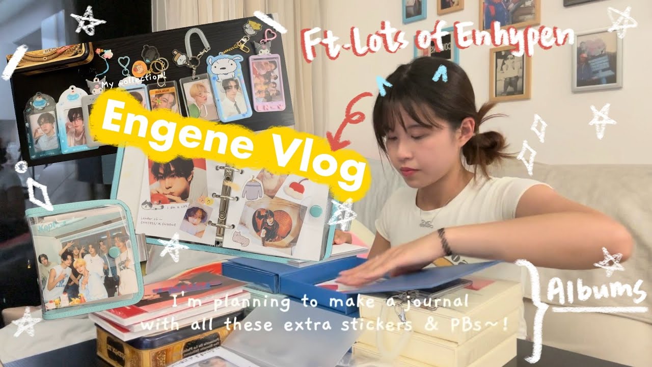 Engene vlog | Enhypen photocard reveal, journaling & more ᡣ𐭩ྀིྀི₊ ⊹