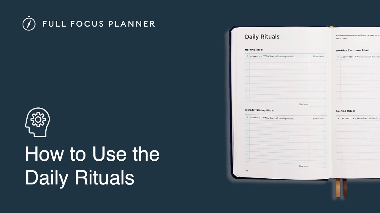 How to Use the Daily Rituals Pages in the Full Focus Planner | Official Tutorial