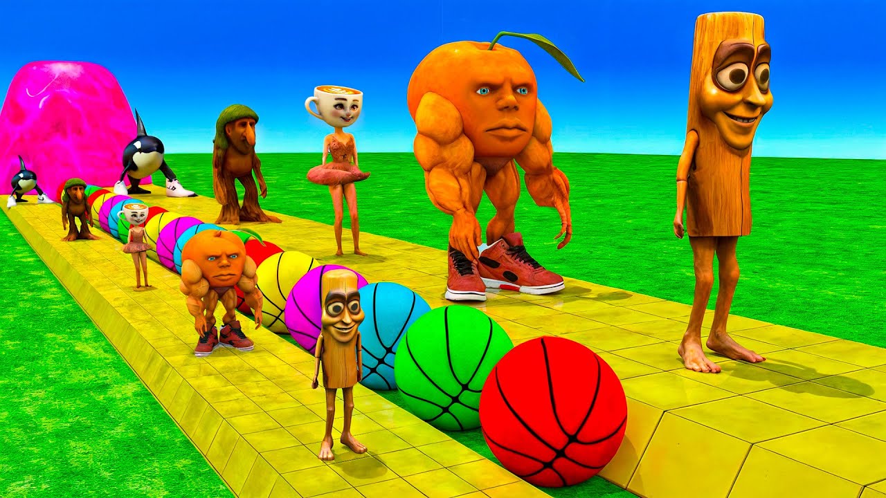 Long Slide Game With Cow Elephant Gorilla Hippopotamus Tiger 3d Animal Game Funny 3d Animals