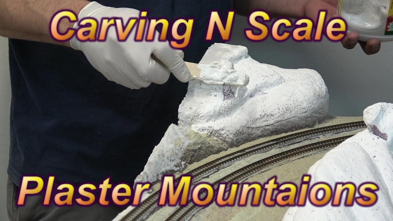 Carving N Scale Plaster Mountains On The N Scale Cajon Pass Module