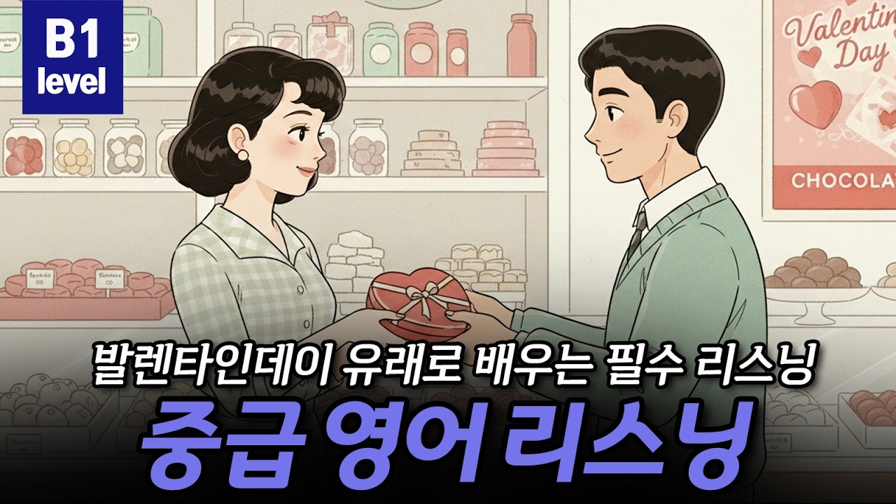 [중급영어리스닝] 발렌타인 유래로 배우는 필수 영어 리스닝🎁🧆💗 CEFR B1(Intermediate)