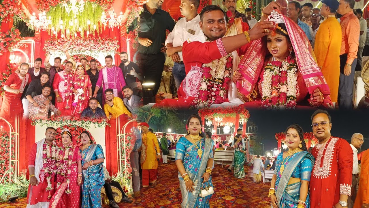 ভালোবাসার বন্ধনে নতুন জীবনের পথ চলা শুরু❤ জমজমাট বিয়েররাত সাথে নাচ গান খাওয়া দাওয়া॥#bengaliwedding 