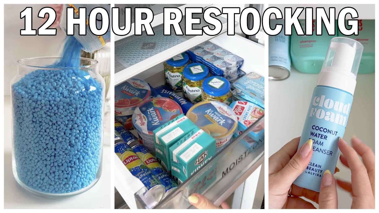 12 Hours Of Restocking/Organizing/Cleaning ASMR To Fall Asleep To