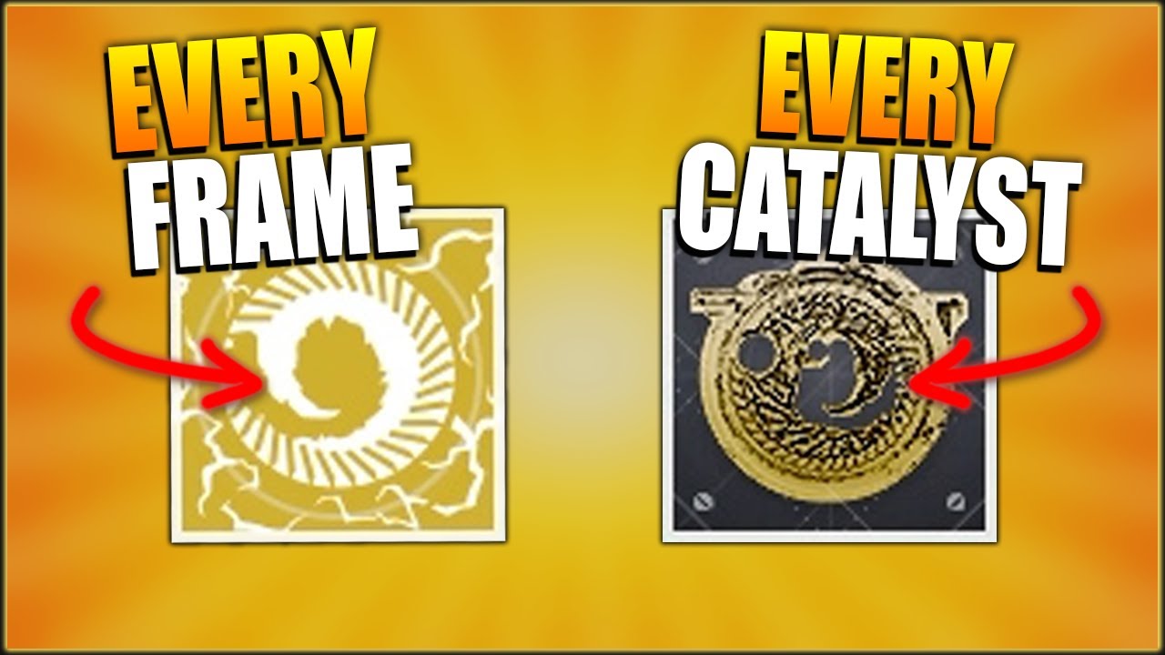 How to Get EVERY Exotic Catalyst & Frame Upgrade for the Barrow Dyad (Destiny 2)