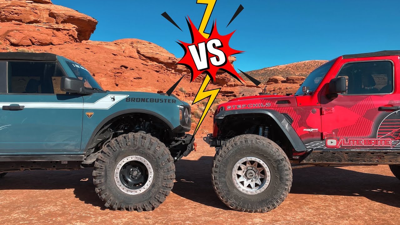 FORD BRONCO vs JEEP WRANGLER - Can It Rock Crawl?!