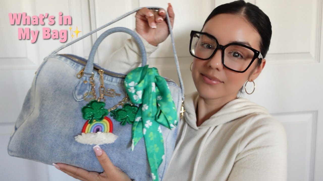 Сумка, которую я загадала 🤞🏼🥰 Мой тренер обожает джинсы Rowan размера Large 🍀 (Что в моей сумке) 🌈