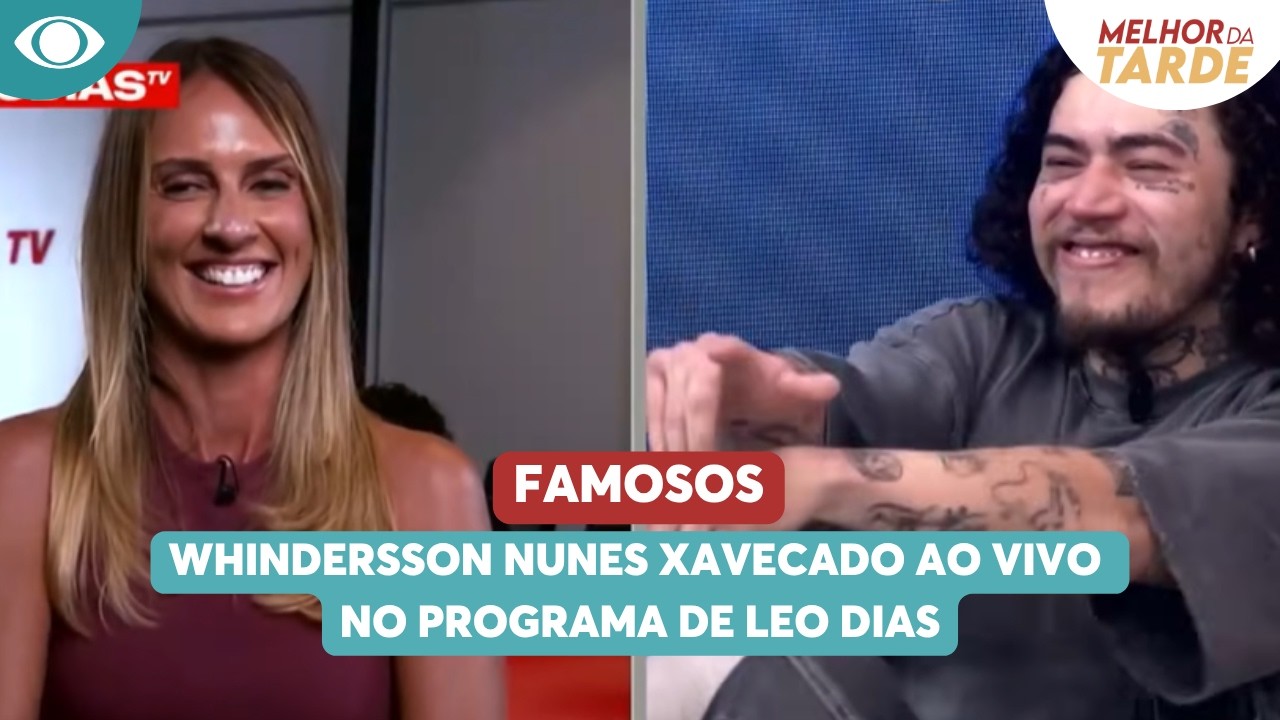 Whindersson Nunes xavecado ao vivo no programa de Leo Dias | Melhor da Tarde