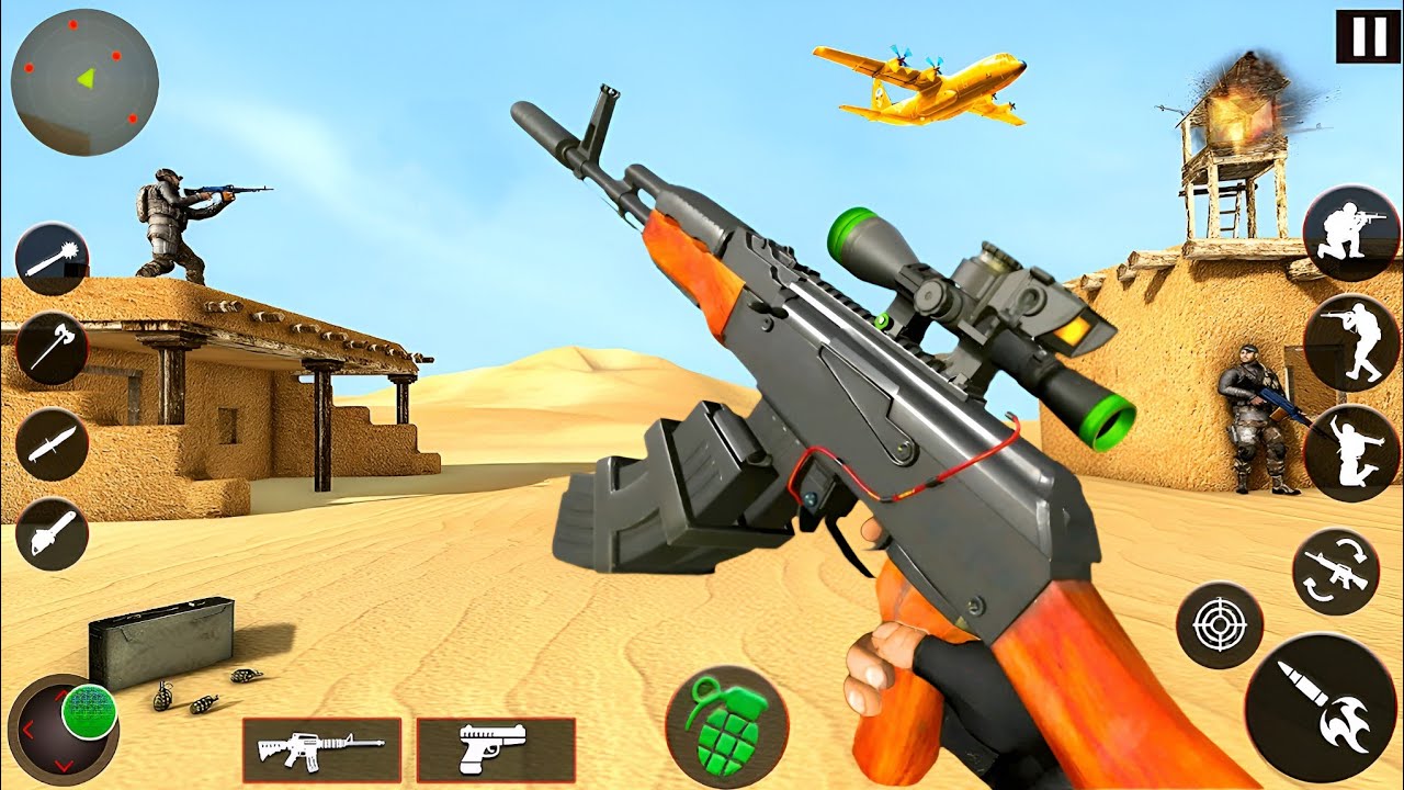 Gun Strike Game Offline - Игра Голи Вала Ачча Ачча - Геймплей для Android