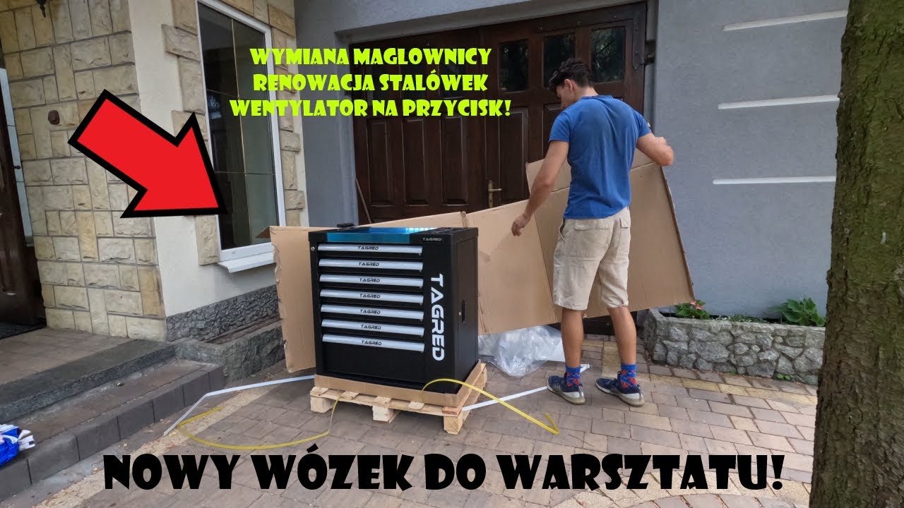Kupiłem wózek narzędziowy do warsztatu!😎 Kolejne prace przy gruzie!