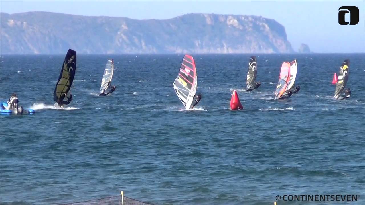 Newcomer Enrico Marotti wins a Losers Final at the PWA Slalom Costa Brava 2013