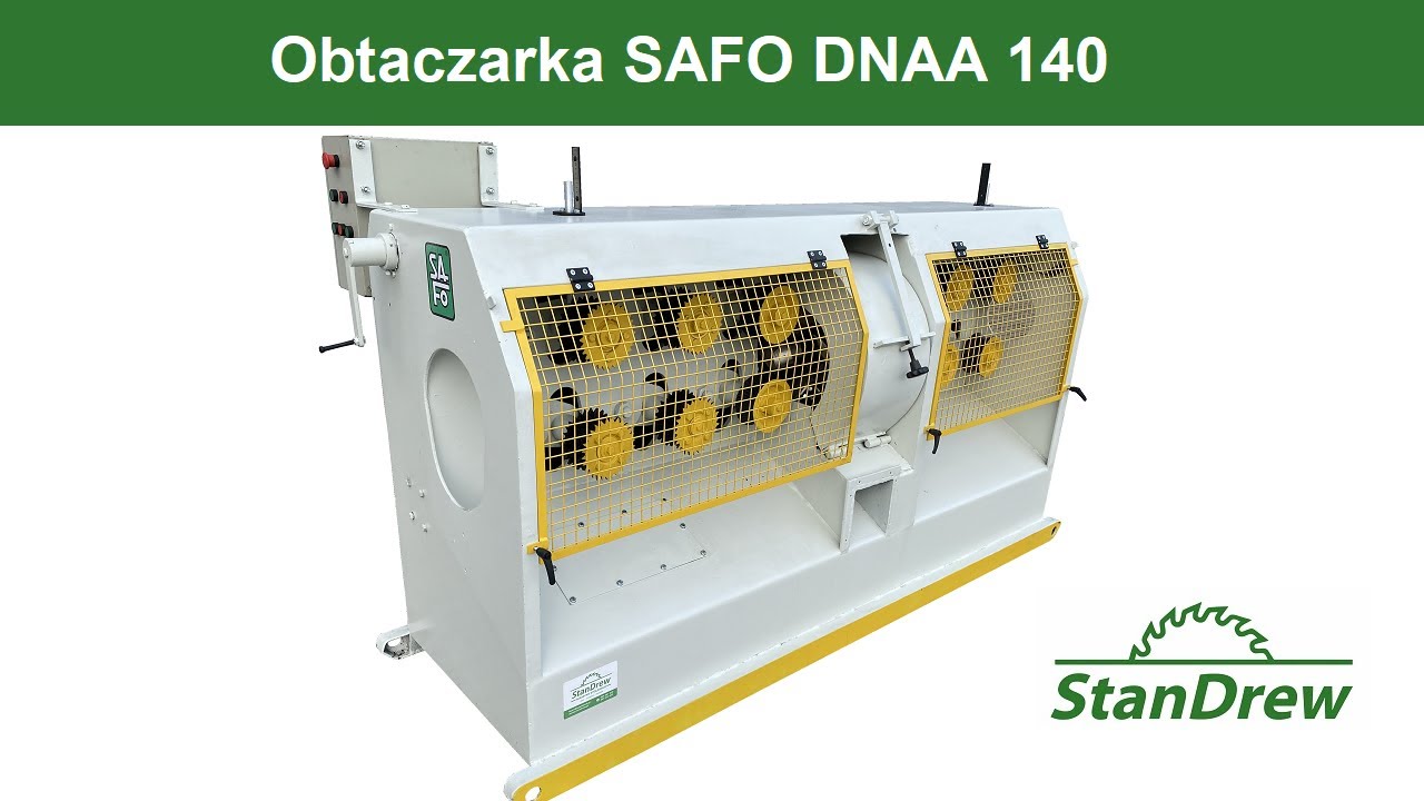 Obtaczarka SAFO DNAA 140 - StanDrew maszyny stolarskie [Work of SAFO DNAA 140]
