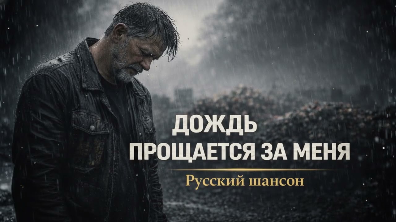 🌧️⚰️ Русский шансон для души – дождь прощается за меня на кладбище