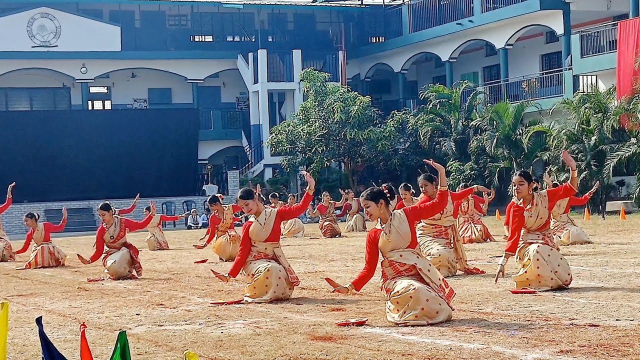 School Sports Day Special | Best Bihu Dance Performance By Students | Folk dance of India |