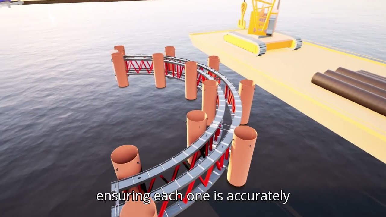 Cofferdam Erection for Pile Foundation Methodology, Safety & Site Execution PILE FOUNDATION IN WATER