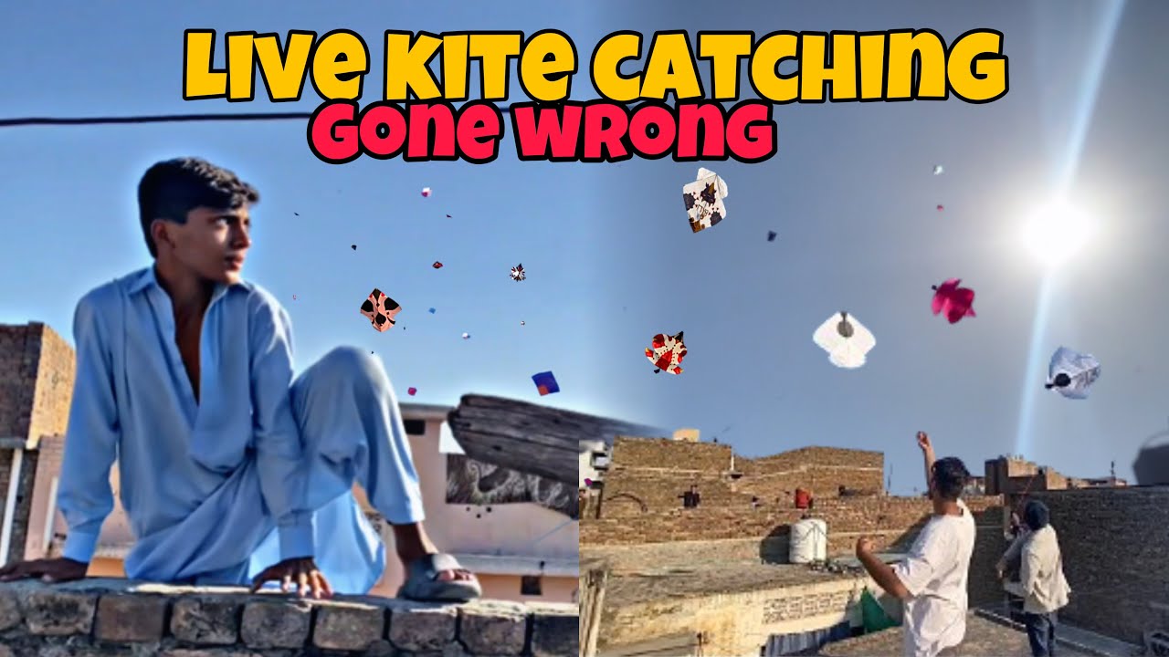 Live Kite Catching & Flying Gone Wrong || Khokar Full Nashay may🤣|| kite Looting