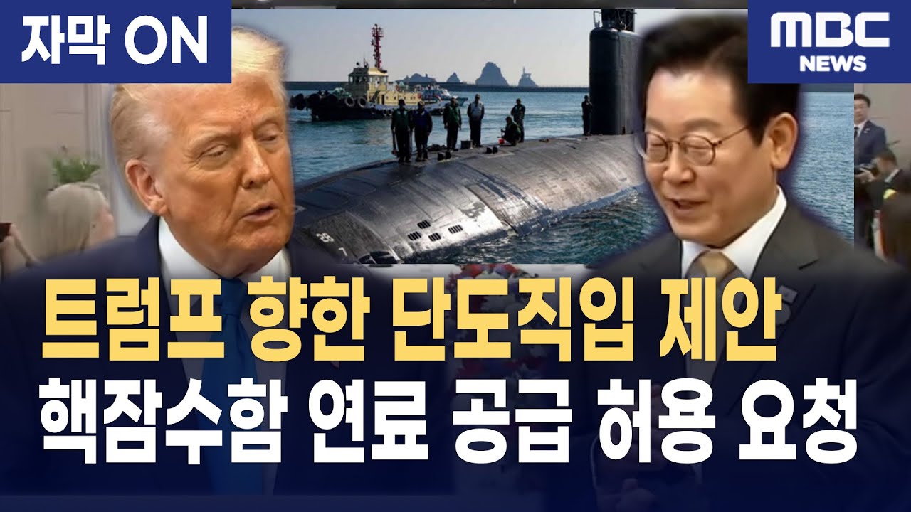 [자막] 이재명 대통령 “핵추진 잠수함 연료공급 결단 요청”