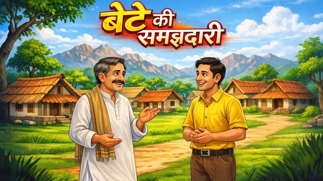 भोला पिता और समझदार बेटा 🤔|  मोरल कार्टून स्टोरी Bhola Pita Aur Samajhdar Beta |Moral Cartoon Story