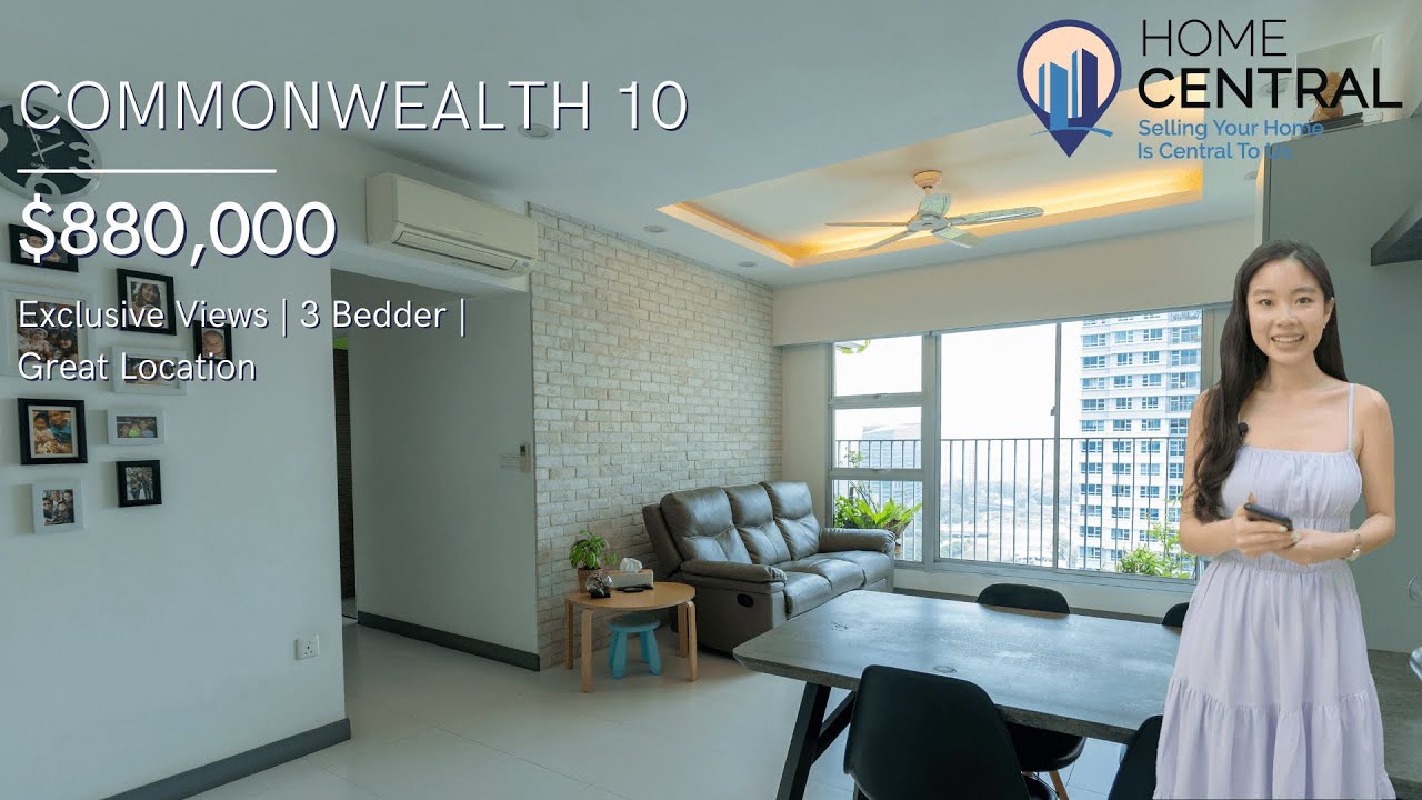 Inside A 4RM With Exclusive Views From A High Floor In Commonwealth For $880K | Singapore Home Tour